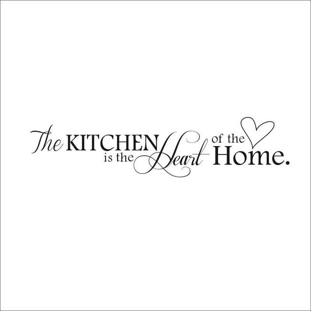The Kitchen Is Heart Of The Home Letter Pattern Wall Sticker