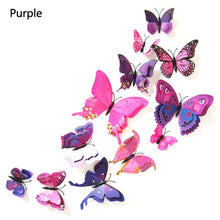 Load image into Gallery viewer, 3D Double layer Butterfly Wall Sticker
