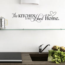 Load image into Gallery viewer, The Kitchen Is Heart Of The Home Letter Pattern Wall Sticker