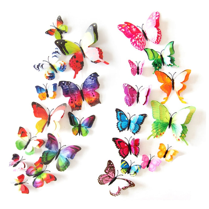 3D Double layer Butterfly Wall Sticker